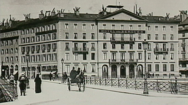 L'hôtel des Bergues à Genève. [RTS]
