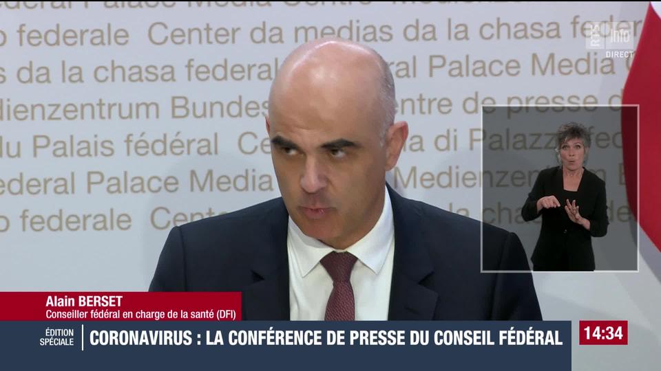 Conférence de presse du Conseil fédéral du 4 novembre sur la crise sanitaire