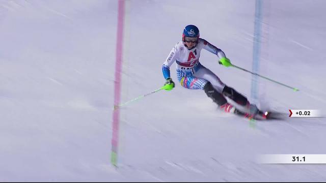 Flachau (AUT), slalom dames, 1e manche: Petra Vlhova (SVK) en démonstration en première manche