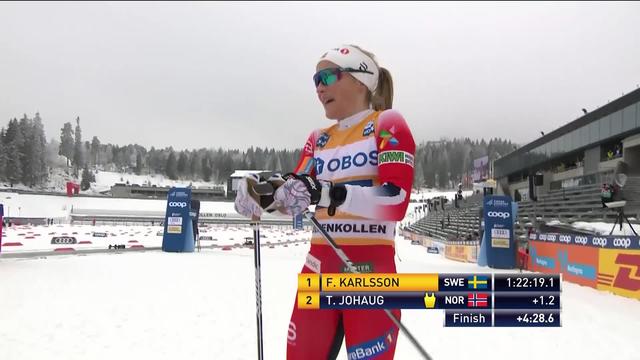 Ski de fond, 30 km classique dames, Oslo (NOR): Fähndrich (SUI) finit 10e, victoire surprise de Karlsson (SWE)