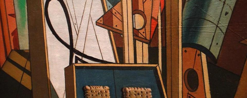 Giorgio de Chirico - Interno Metafisico con Biscotti [Flickr]