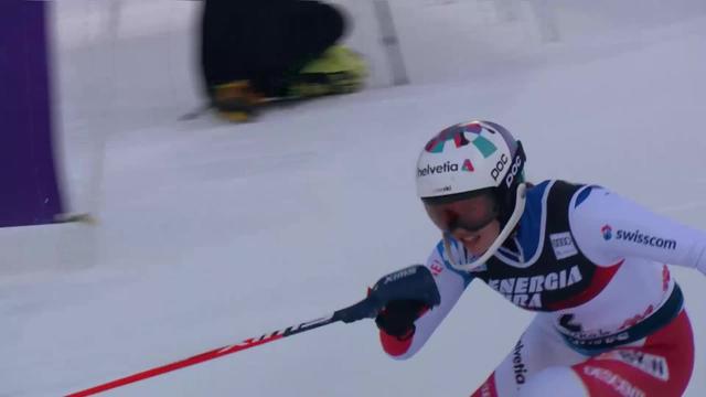 Zagreb (CRO), slalom dames 1re manche: Michelle Gisin (SUI)