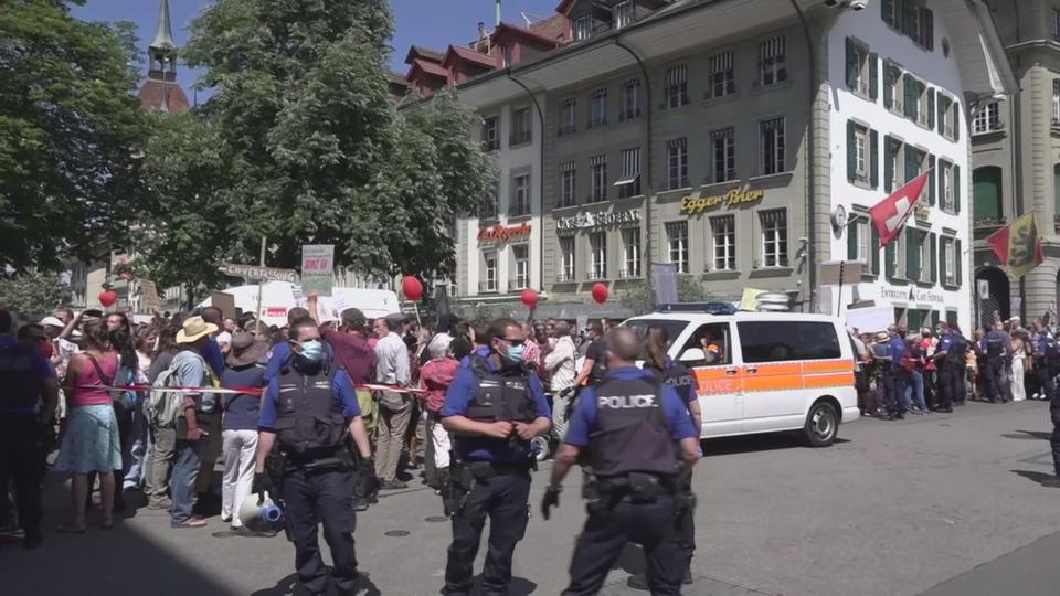 Manifestation à Berne contre les restrictions