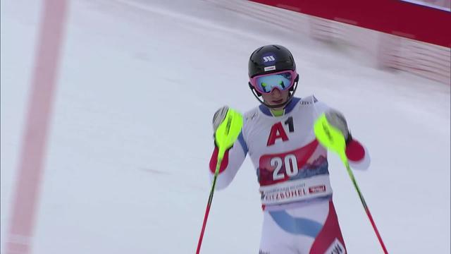 Kitzbühel (AUT), slalom messieurs, 2e manche: Tanguy Nef (SUI)
