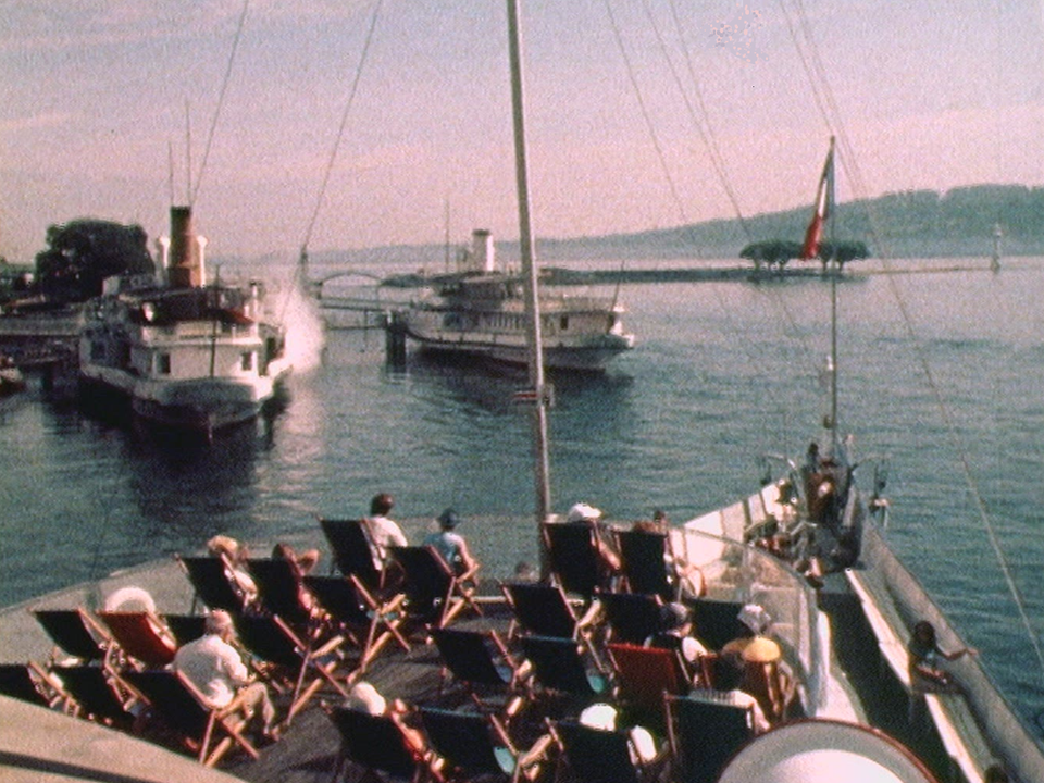 Croisière sur le lac Lémane en 1976. [RTS]