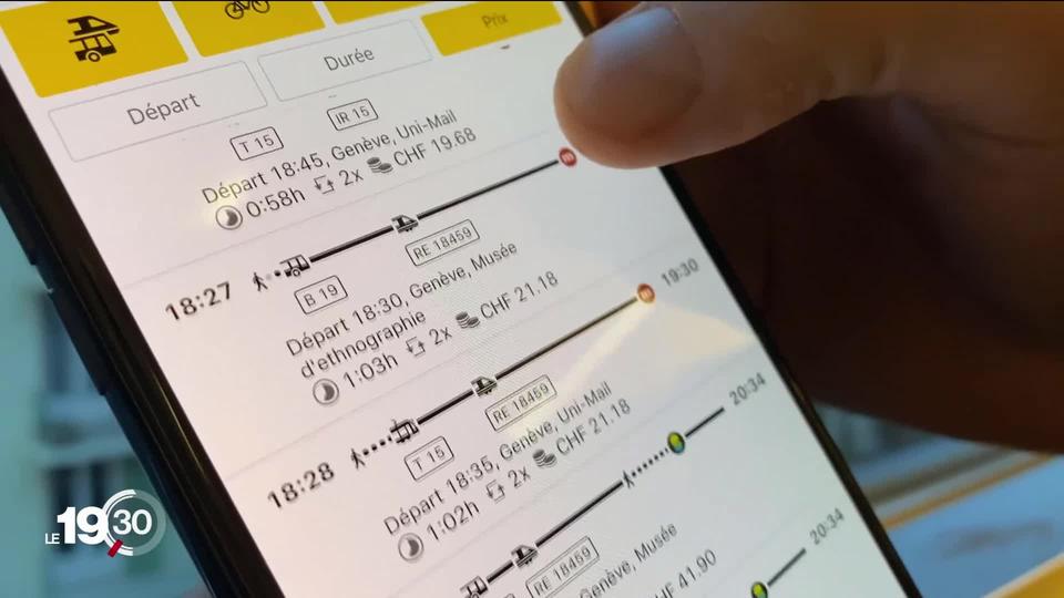 De plus en plus de Suisses recourent à des applications pour combiner leurs moyens de transports sur le chemin du travail.