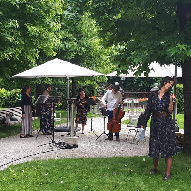 Orchestre de Chambre Fribourgeois en concert à l'EMS Le Glarier à Sion [RTS - Virginie Daude]