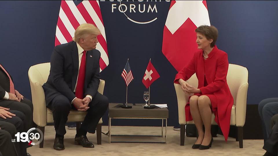 USA-Suisse, vers un accord commercial ? Donald Trump a rencontré Simonetta Sommaruga.