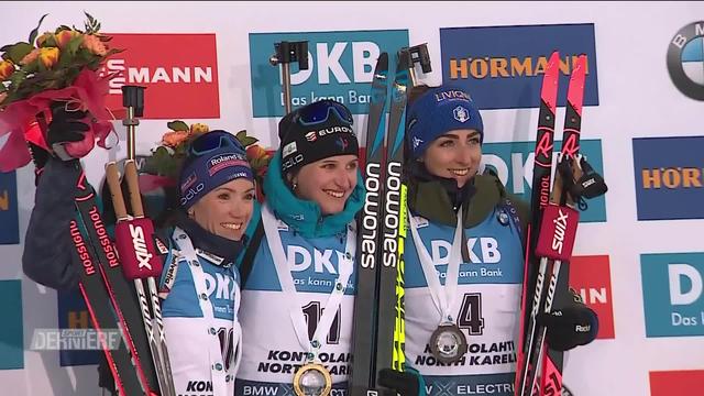Biathlon, poursuite dames: victoire de Julia Simon (FRA) et 2e place pour Selina Gasparin (SUI)
