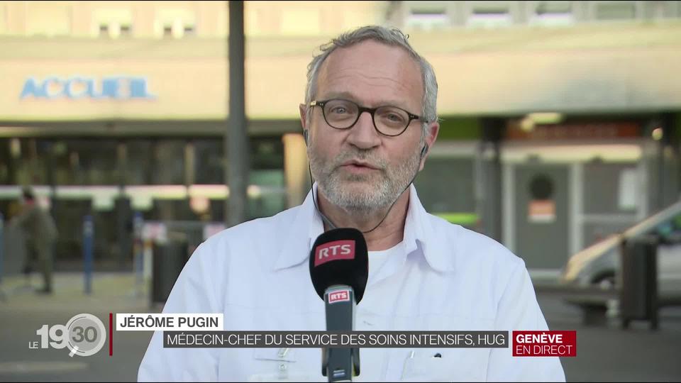 Jérôme Pugin, chef du service des soins intensifs: "Le masque risque de faire partie de cette stratégie de déconfinement."