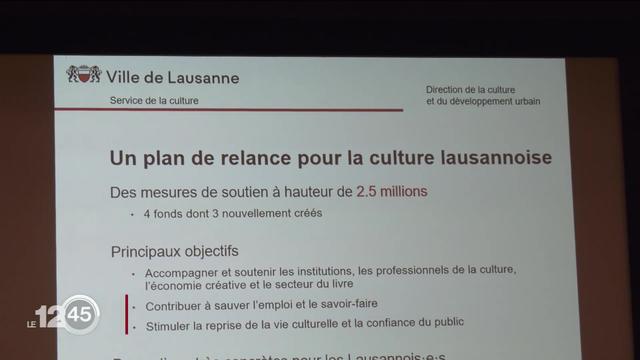 Lausanne vient en aide à la culture.