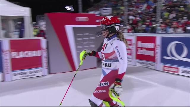 Flachau (AUT), slalom dames, 1e manche: Mélanie Meillard (SUI)