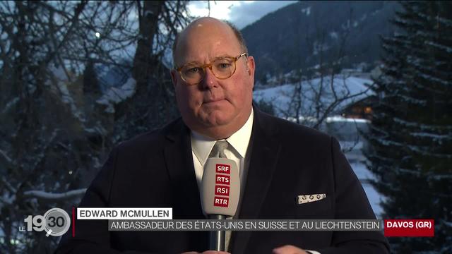 Explications d'Edward McMullen, ambassadeur des Etats-Unis en Suisse et au Liechtenstein.