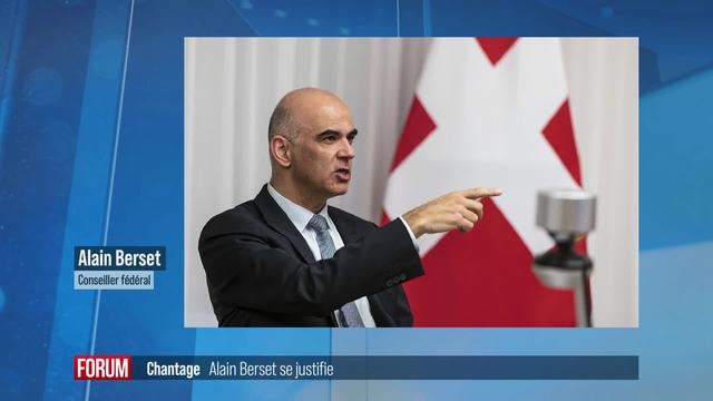 Alain Berset s'exprime sur la tentative de chantage dont il a fait l'objet en 2019