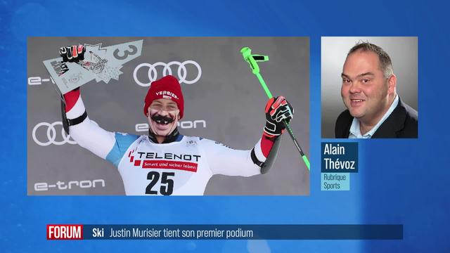 Ski: Justin Murisier tient son premier podium
