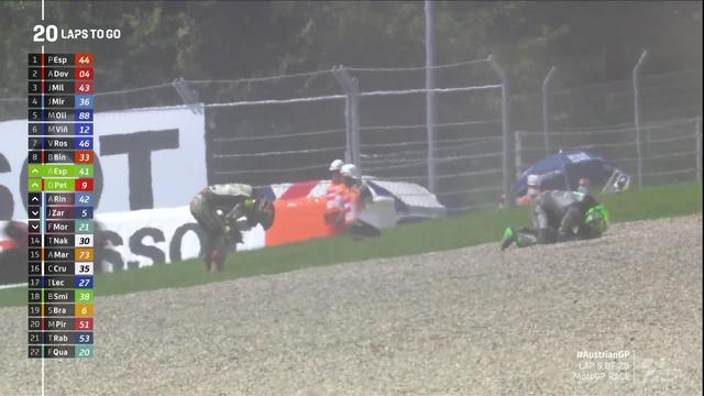 GP d'Autriche (#5), MotoGP: c'est encore un accident! Valentino Rossi (ITA) frise la catastrophe