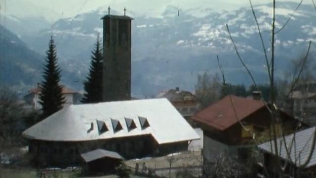 L'église du Plateau d'Assy en 1979