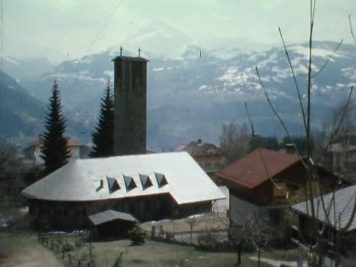 L'église du Plateau d'Assy en 1979