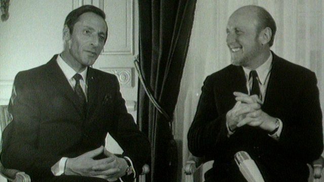 Bourvil et Ferdi Kübler en 1968. [RTS]
