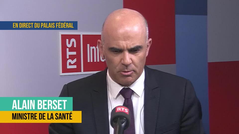 Le CF prend des mesures pour limiter les contaminations: Interview d'Alain Berset