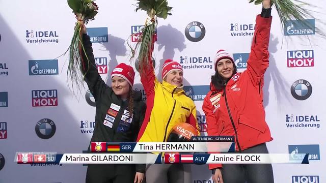 Skeleton, championnat du monde: médaille d'argent pour Marina Gilardoni (SUI), victoire de Tina Hermann (GER)