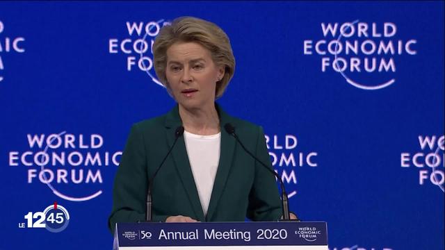 Au Forum économique mondial, Ursula von der Leyen lance un appel pour le climat