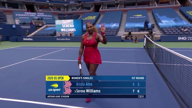 1er tour, Kristie Ahn (USA) - Serena Williams (USA)