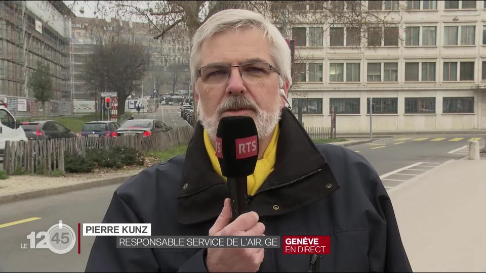 Circulation différenciée en ville de Genève pour la première fois. Explications Pierre Kunz, responsable Service de l'air GE