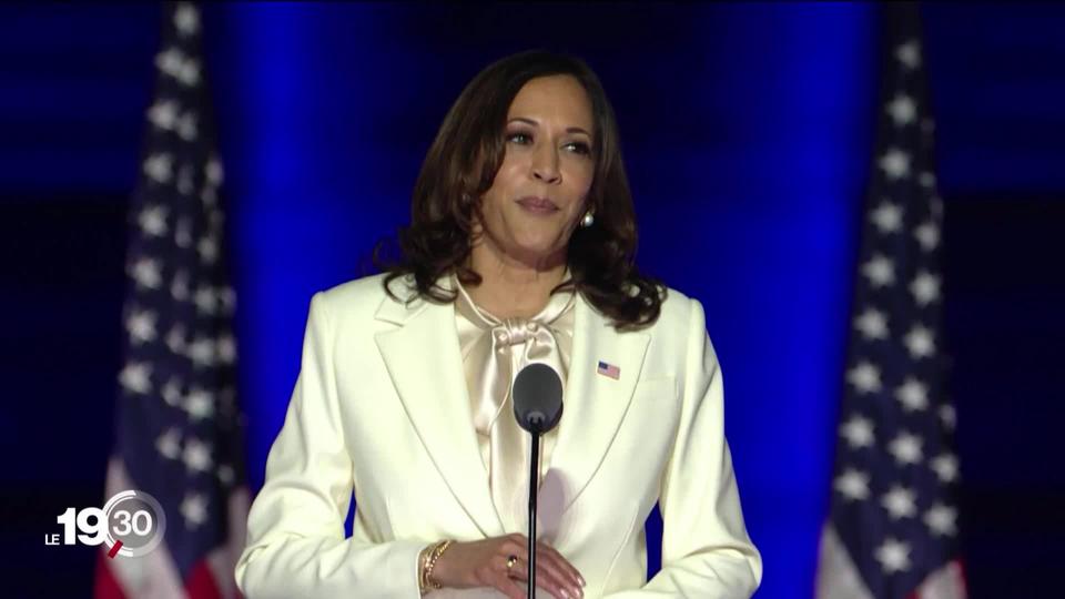 La nouvelle vice-présidente est Kamala Harris, d'origine jamaïcaine et indienne