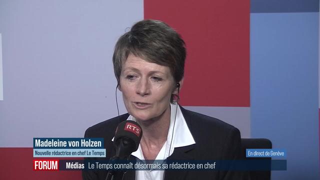 Madeleine Von Holzen sera la nouvelle rédactrice en chef du Temps et de Heidi.news