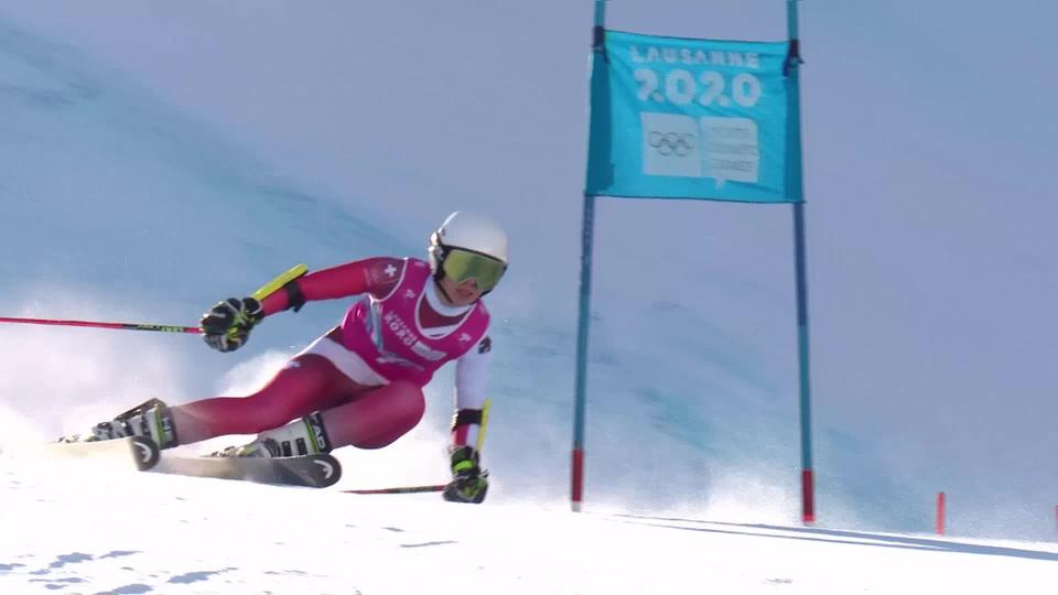 Diablerets (SUI), 2e manche géant dames: Amélie Klopfenstein (SUI)