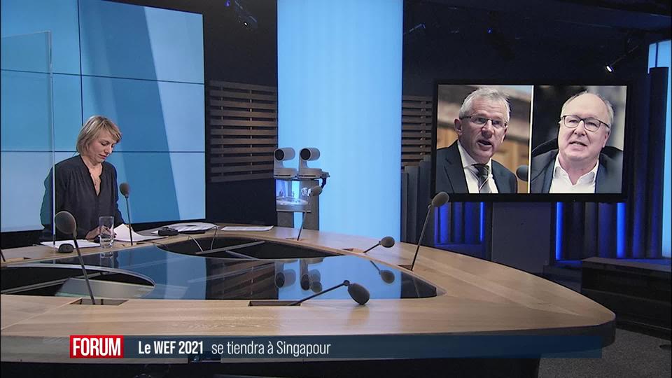 Le World Economic Forum 2021 aura lieu à Singapour: réactions de Pierre-Yves Maillard et Benjamin Roduit