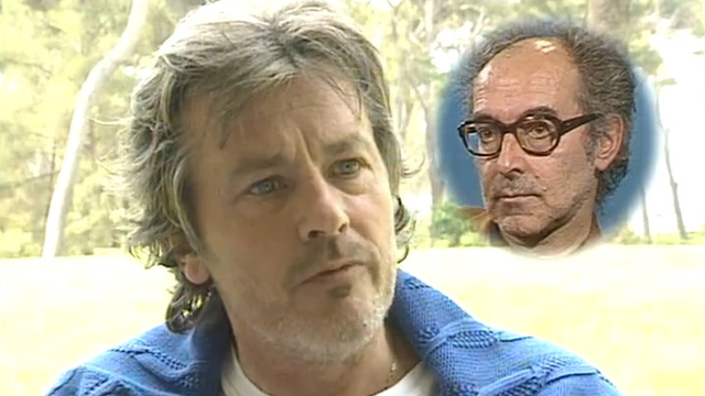 Alain Delon en 1990 au Festival de Cannes. [RTS]