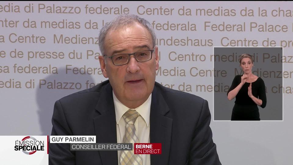 Guy Parmelin sur les mesures économiques