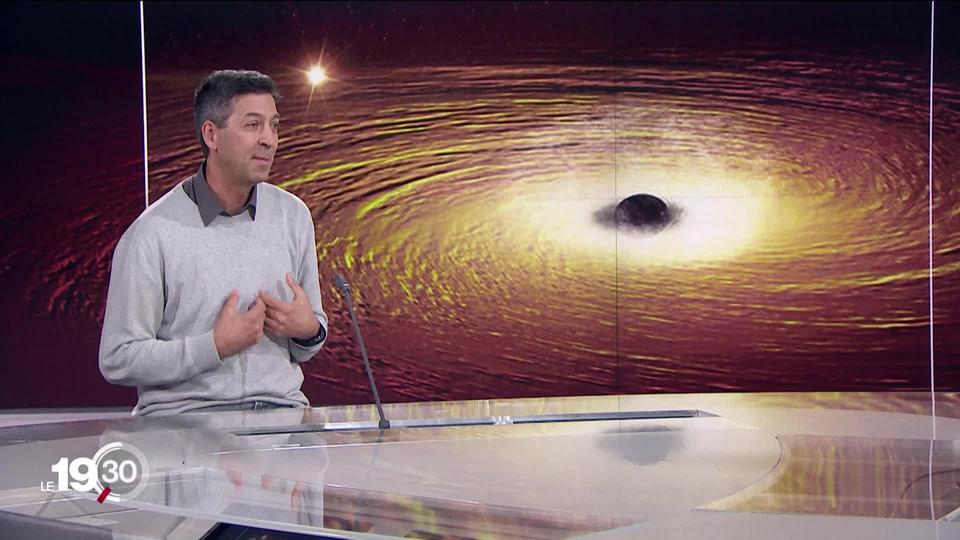 Stéphane Paltani, professeur d'astrophysique à l'Université de Genève, commente le phénomène des trous noirs