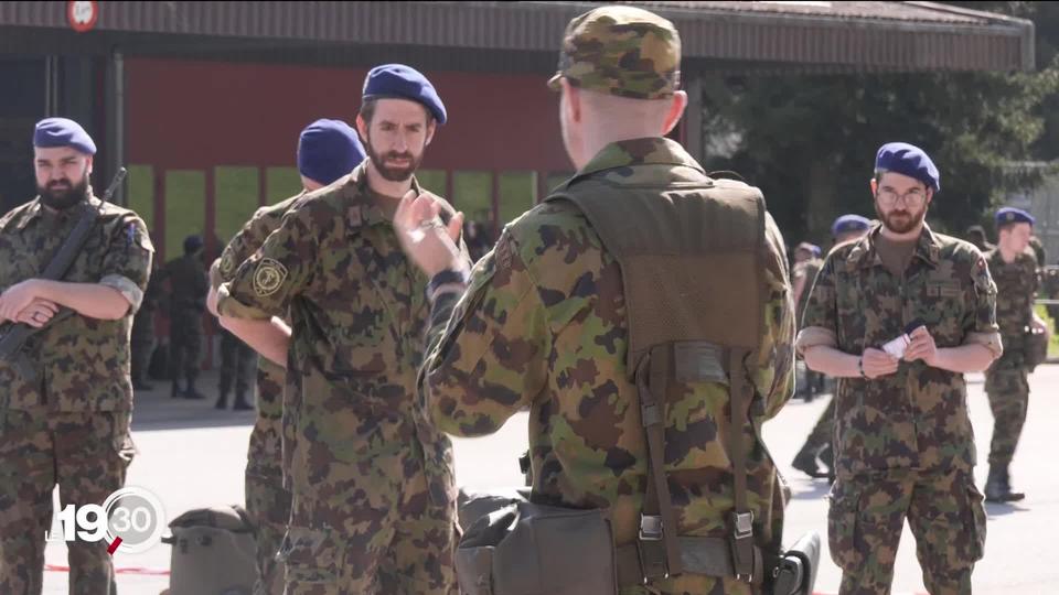 Moudon: reportage auprès de soldats mobilisés pour affronter la crise sanitaire.