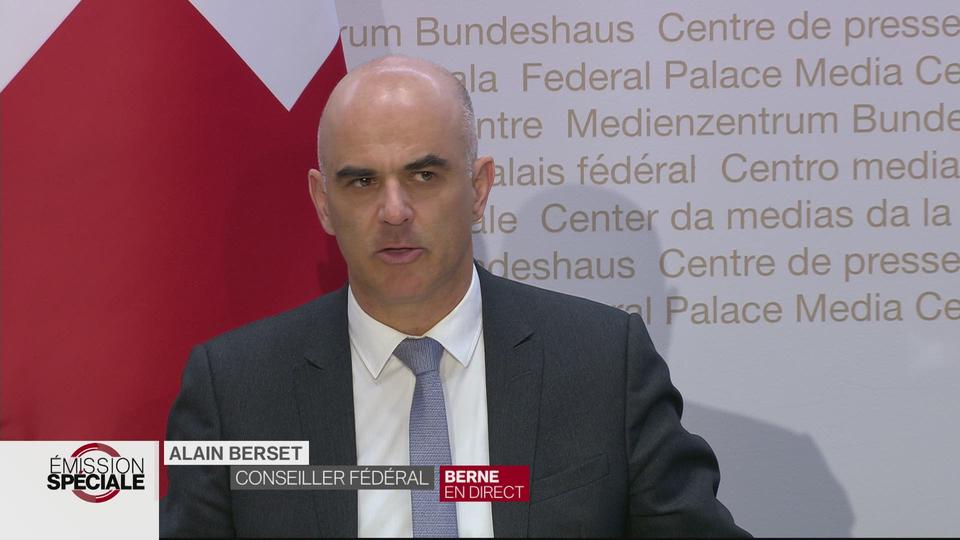 Les déclarations d'Alain Berset