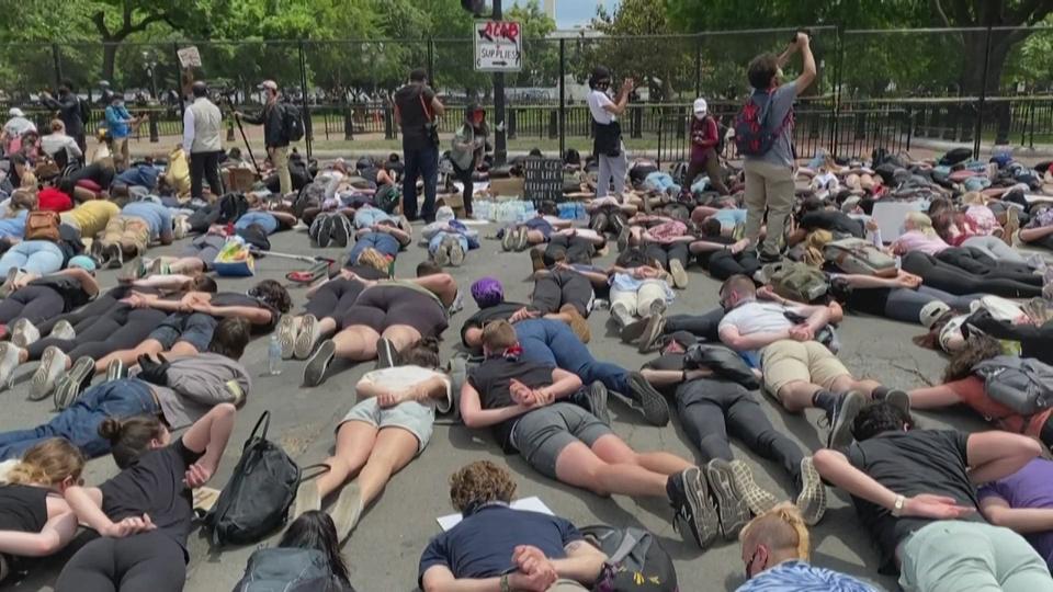 Nouvelle manifestation devant la Maison Blanche à Washington