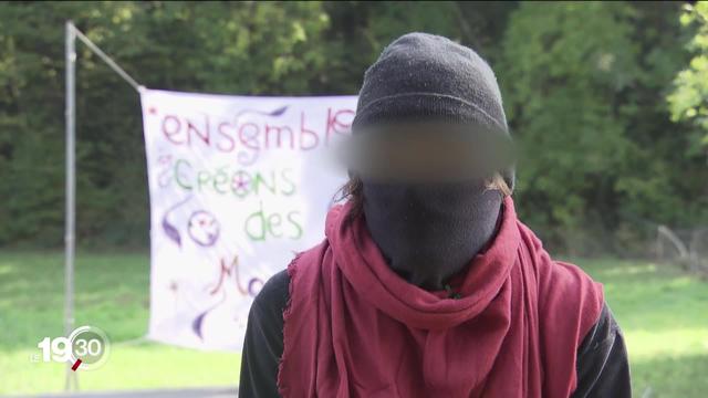 Des militants écologistes occupent la carrière du Mormont à Eclépens (VD) pour empêcher son extension par le cimentier Holcim.