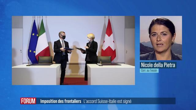 L'accord entre la Suisse et l'Italie sur l'imposition des frontaliers est enfin signé