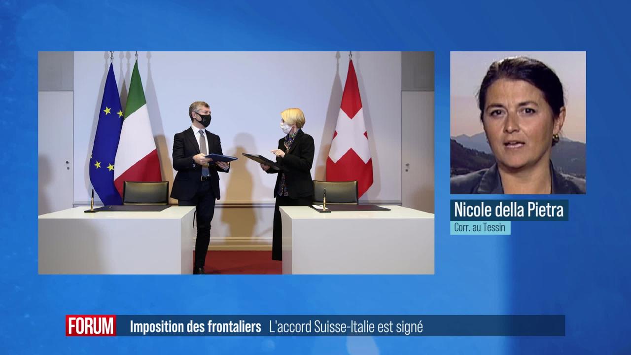 L'accord entre la Suisse et l'Italie sur l'imposition des frontaliers est enfin signé