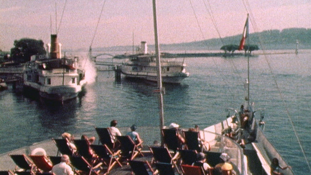 Croisière sur le lac Lémane en 1976. [RTS]