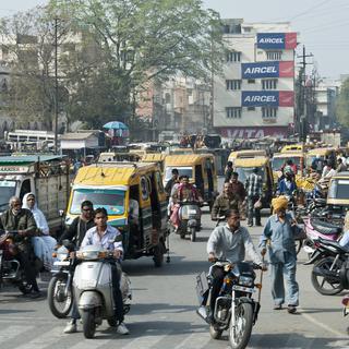 Trafic routier à Dehli en Inde. [Depositphotos - raffis]