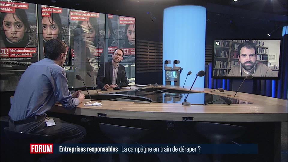 La folle campagne pour l’initiative sur les entreprises responsables: débat entre Damien Cottier et Ilias Panchard