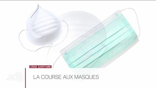 Partout c'est la course pour trouver des masques de protection.