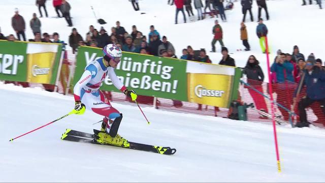 Kitzbühel (AUT), Slalom 1ère manche Messieurs:  Daniel Yule (SUI)
