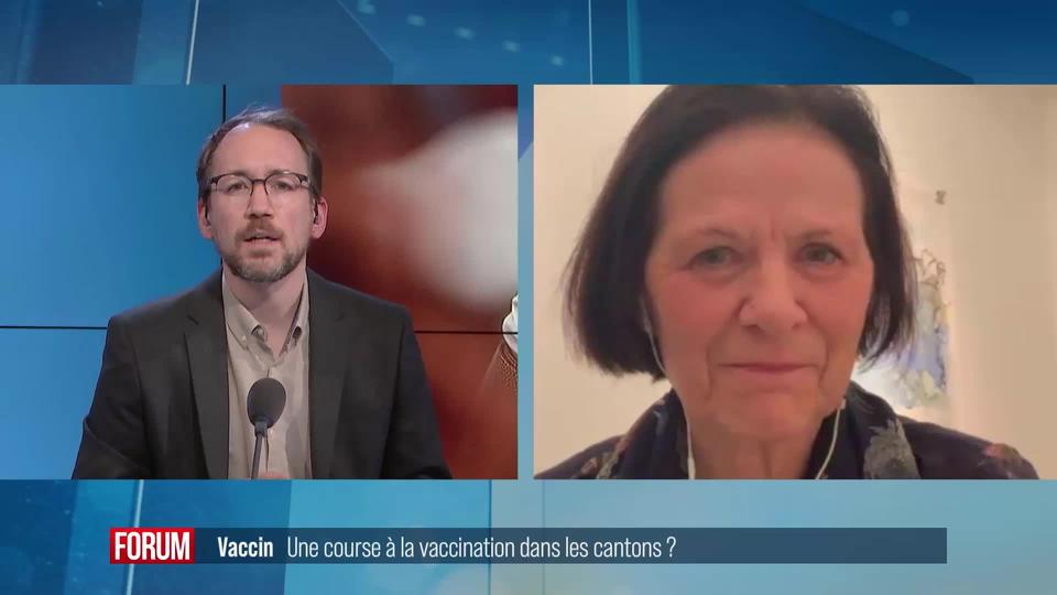 Une course à la vaccination dans les cantons? Interview d'Esther Waeber-Kalbermatten