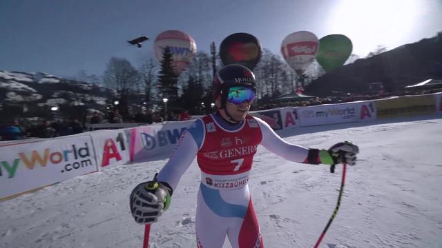 Kitzbühel (AUT), super-G messieurs: Mauro Caviezel (SUI)