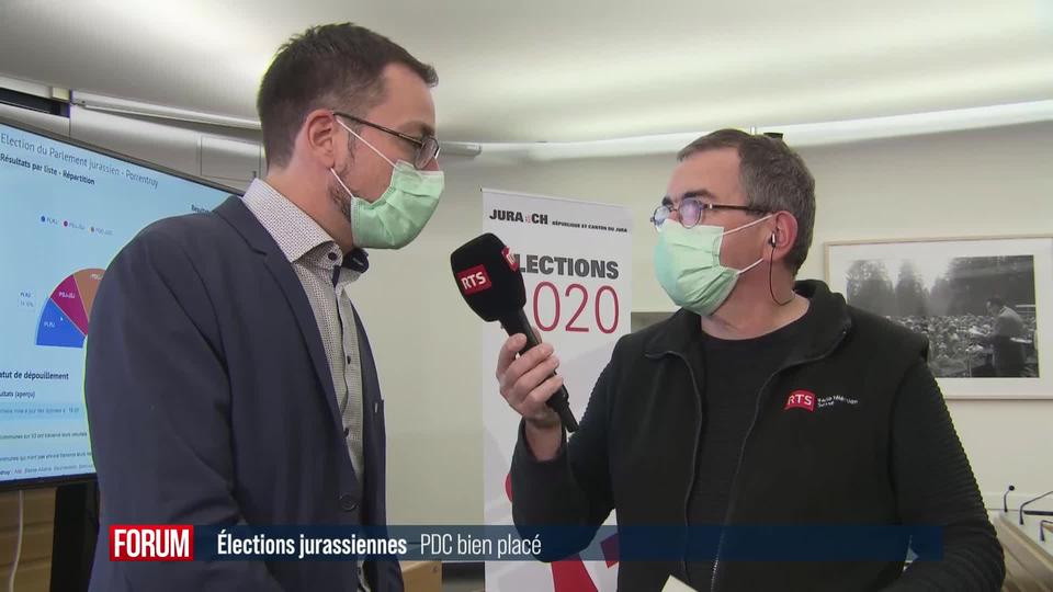 Le PDC Martial Courtet en tête dans la course au Gouvernement jurassien: interviews de Martial Courtet et David Eray