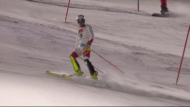 Crans-Montana, slalom messieurs, 2e manche: Daniel Yule
